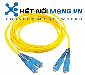 AMP Fiber Optic Cable Assembly, Duplex SC, OS2, 3m