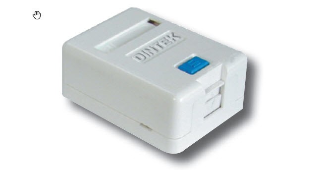 Surface Mounted Single RJ45 Unloaded Box