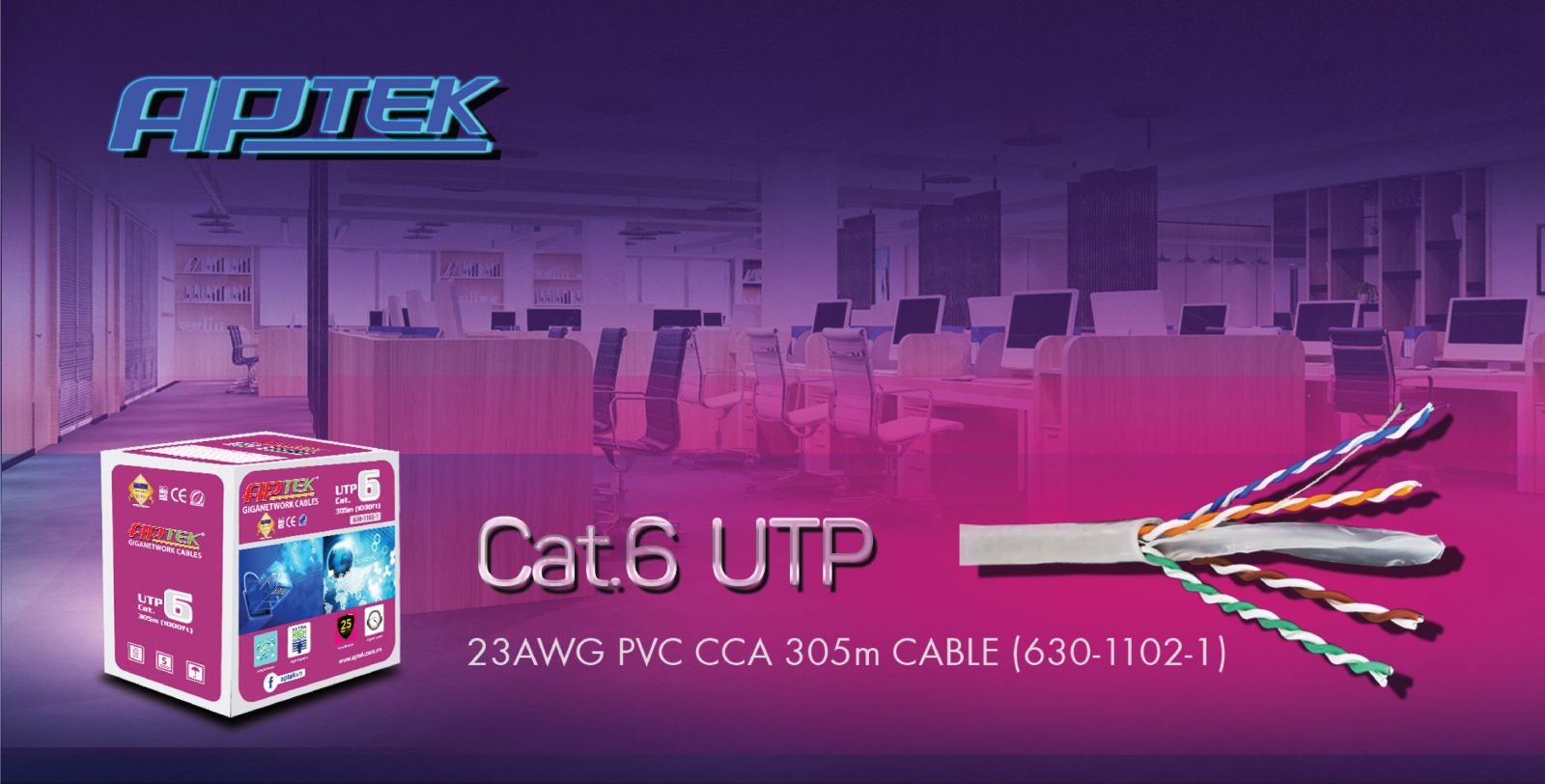 APTEK Cat.6 UTP CCA: