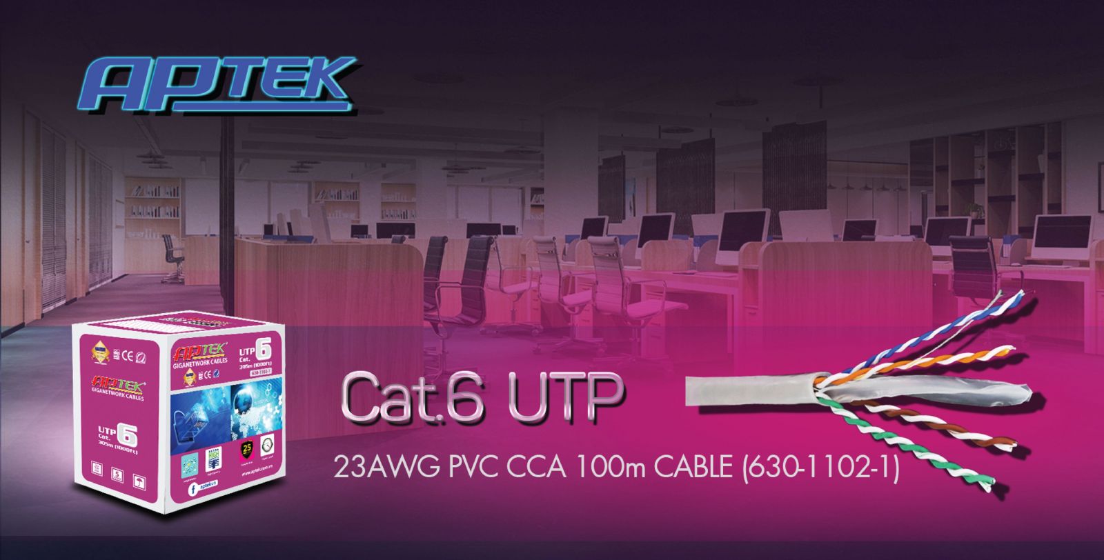 Cấu tạo của APTEK Cat.6 UTP CCA